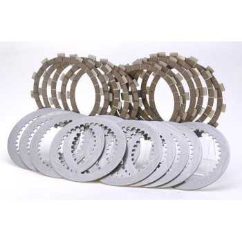 SURFLEX Frizione - Serie Dischi Ricambio Guarniti+Nudi Yamaha Big Bear YFM 400 2x4 - 4x4 