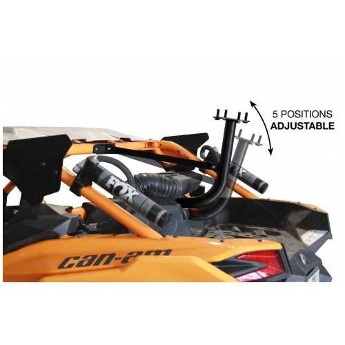 PORTARUOTA DI SCORTA REGOLABILE ACCIAIO NERO CAN-AM MAVERICK X3