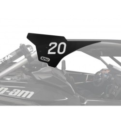 PORTA TARGA NUMERO DA CORSA NERO CAN-AM MAVERICK X3 XRS