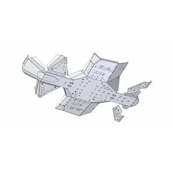 Set completo piastre paramotore (alluminio)