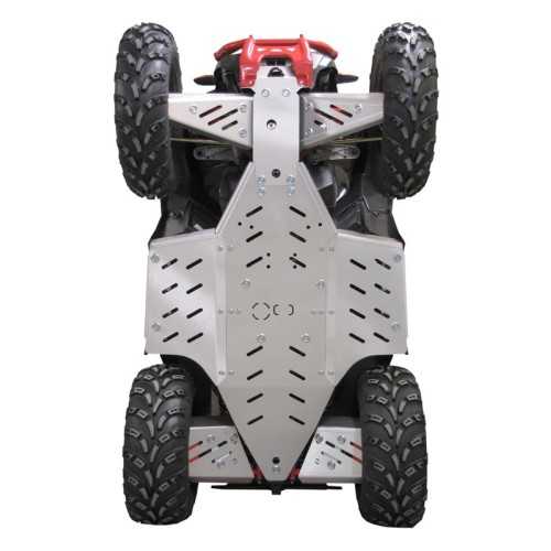 Set completo piastre paramotore (alluminio) Polaris Scrambler 850 / 1000 (-2014)