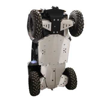 Set completo skid plate (alluminio): + kit di montaggio verricello anteriore: Polaris ACE 325 / 570