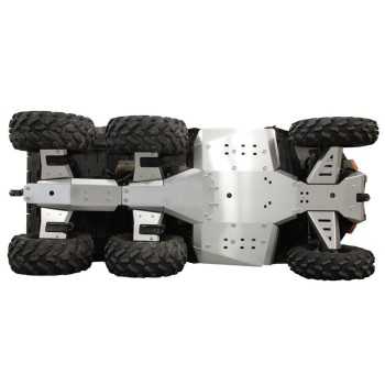Set completo piastre paramotore (alluminio): Polaris Big Boss 570: Sportsman 570 6x6