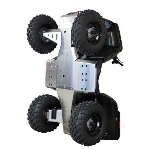 Set completo piastre paramotore (alluminio): Polaris Sportsman: 400 / 500 / 800
