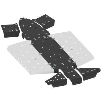 Set completo di piastre paramotore (alluminio/plastica) 2