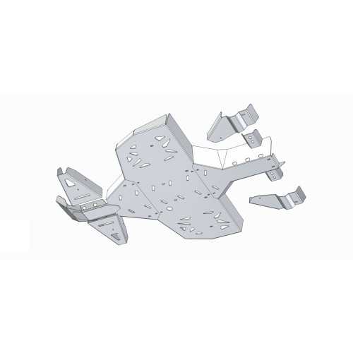 Set completo di piastre paramotore (alluminio): CanAm G1 Renegade