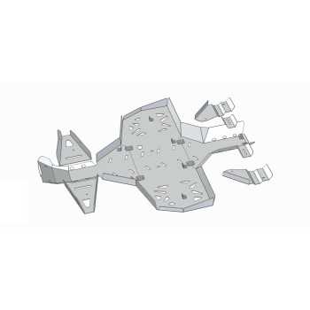 Set completo di piastre paramotore (alluminio): CanAm G1 Renegade