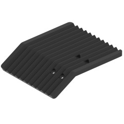 Lama battipista sinistra in plastica per tracciatore di piste da sci