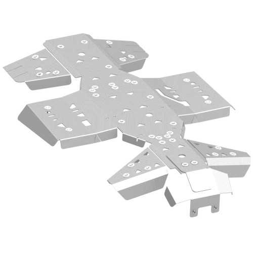 Skid plate full set (aluminium)