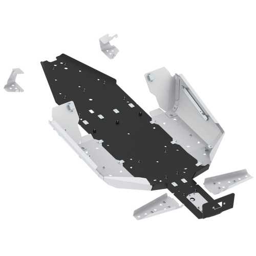 Set completo skid plate alluminio/plastica
