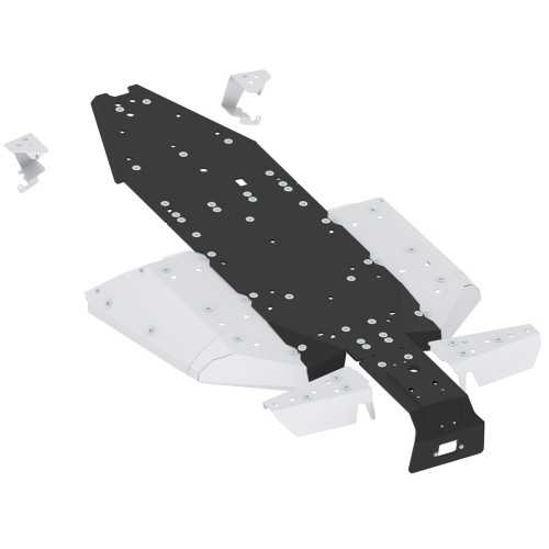 Set completo skid plate alluminio/plastica