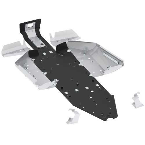 Set completo skid plate alluminio/plastica