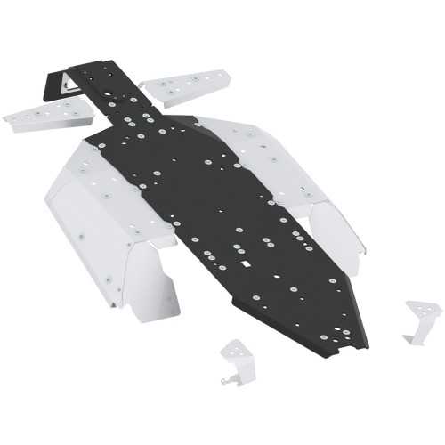 Set completo skid plate alluminio/plastica