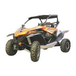 Set completo skid plate alluminio/plastica