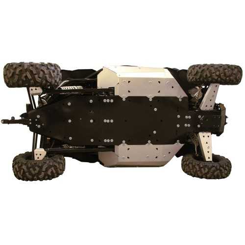 Set completo skid plate alluminio/plastica