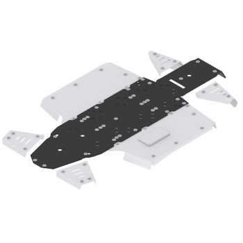 Piastra paramotore (alluminio/plastica)