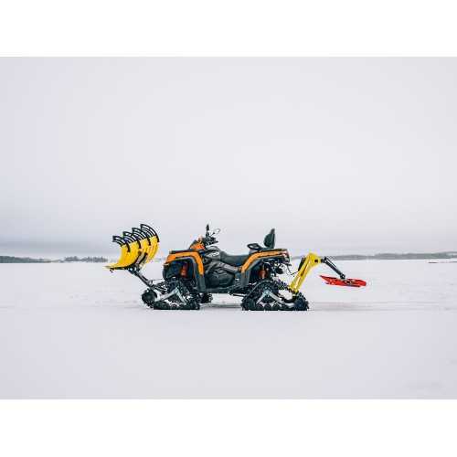 Tubi di spinta a montaggio anteriore: per cingoli montati ATV