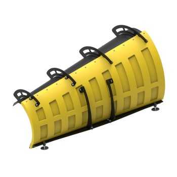 Lama in plastica a lancio alto: lama dell'aratro conica