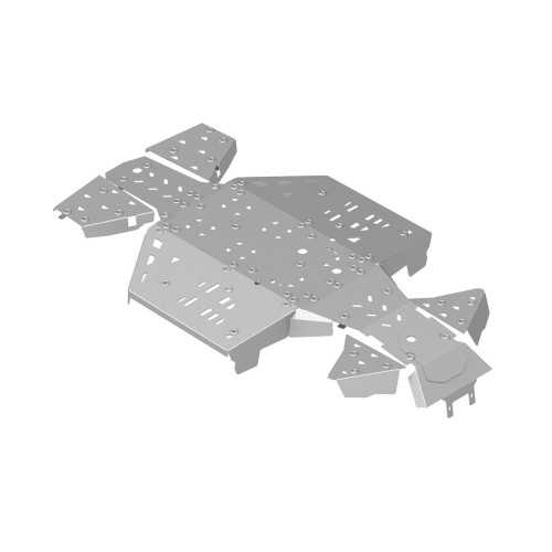 Set completo piastre paramotore (alluminio)