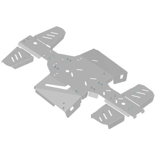 Piastra paramotore set completo (alluminio)