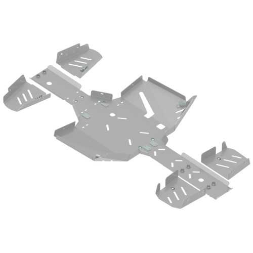 Set completo skid plate (alluminio)
