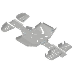 Set completo skid plate (alluminio)
