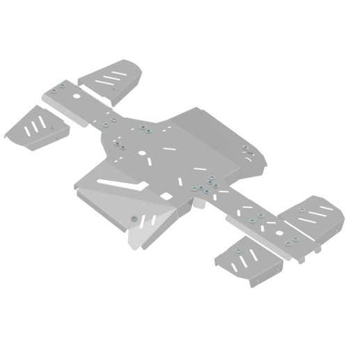 Set completo skid plate (alluminio)