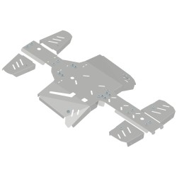 Set completo skid plate (alluminio)