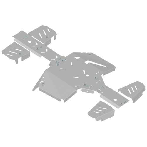 Set completo skid plate (alluminio)