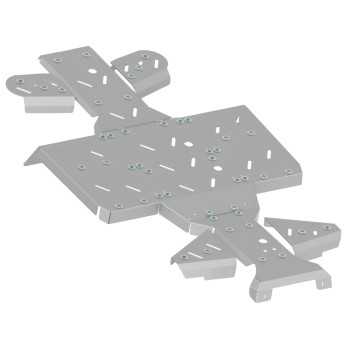 Piastra paramotore set completo (alluminio) 2