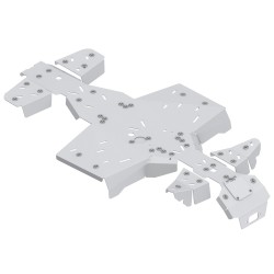 Set completo di piastre paramotore (alluminio)