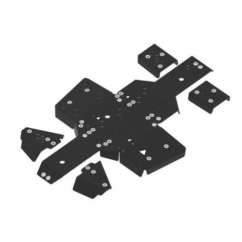 Set completo di piastre paramotore (plastica)