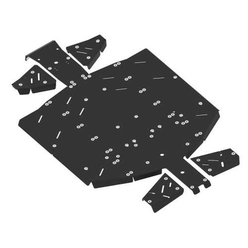 Piastra paramotore set completo (plastica)