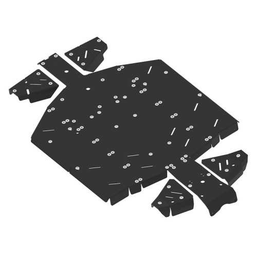 Piastra paramotore set completo (plastica)