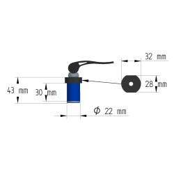 Morsetto eccentrico 22mm per CFMOTO