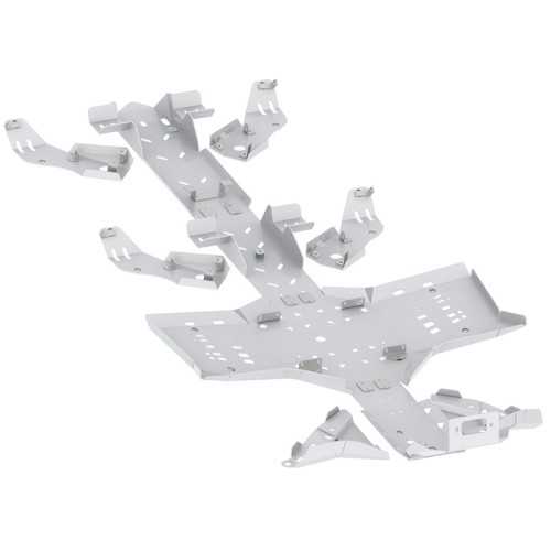 Piastra paramotore set completo (alluminio)