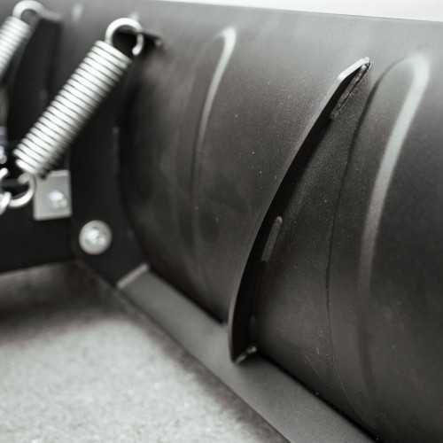 SHARK Spazzaneve 59" acciaio NERO (150 cm) con adattatore QUICK