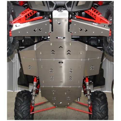 Placca centrale in alluminio Polaris RZR 900 XP 2012
