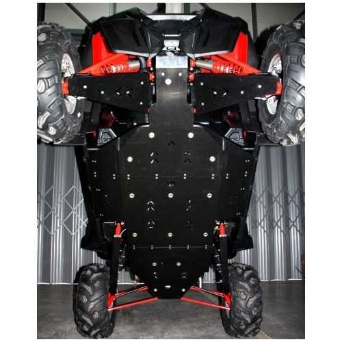 Protezione Placca centrale in PHD (polietilene ad alta intensità) POLARIS RZR 900 XP 2012