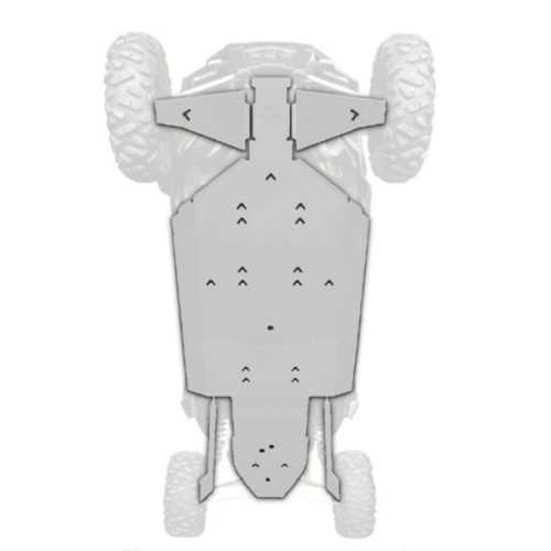 KIT PIASTRE PARAMOTORE ALLUMINIO POLARIS RZR 4 1000 XP