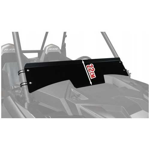 DEFLETTORE VENTO ALLUMINIO NERO POLARIS RZR TRAIL S 1000