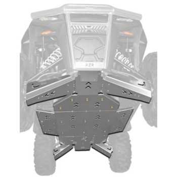 PROTEZIONE PIASTRA POSTERIORE ALLUMINIO POLARIS RZR 900 XP 2012